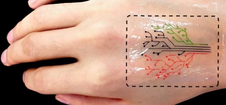 Picture 1 of 'Live tattoo' can glow to warn pollution