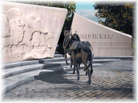 Picture 1 of London: Exhibition of animals served during the war
