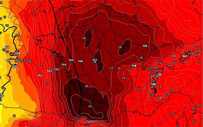 Picture 2 of Looking at the heat map of Europe now is enough for everyone to tremble