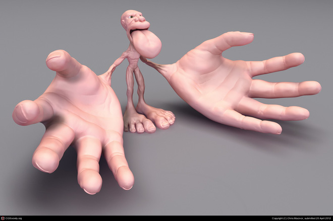 Picture 3 of Losing a hand?  It's okay, because your brain will quickly train the other body to do the job