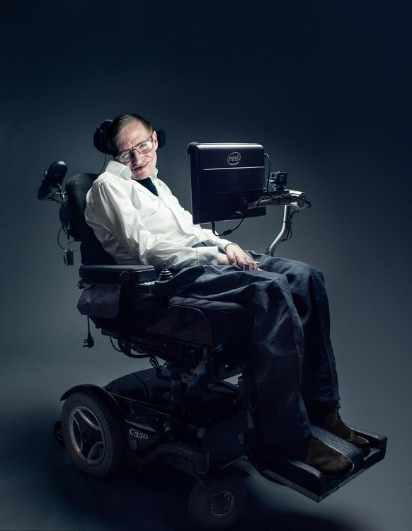 Picture 1 of Loss of ability to speak since 1985, how did Stephen Hawking talk to the world?