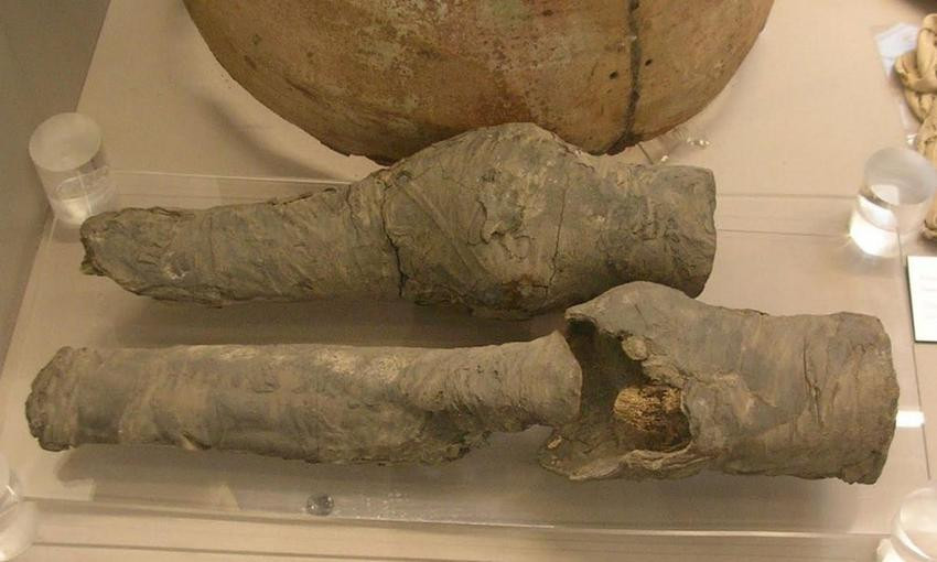 Picture 1 of Lost legs of the 3,000-year-old Egyptian queen
