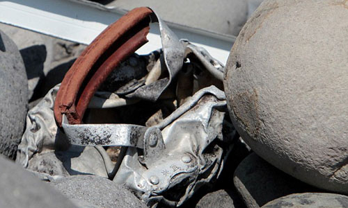 Picture 1 of Malaysia: 'The second metal fragment is not the plane MH370'