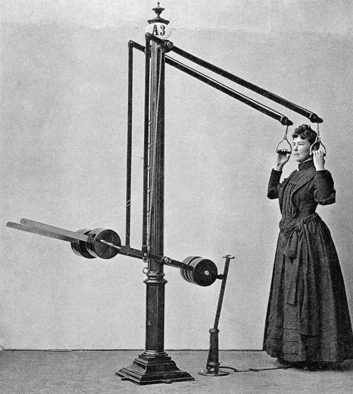 Picture 10 of Man's gym machine 100 years ago