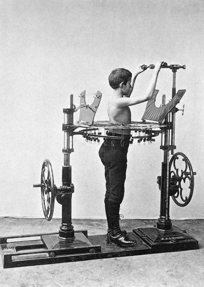 Picture 11 of Man's gym machine 100 years ago