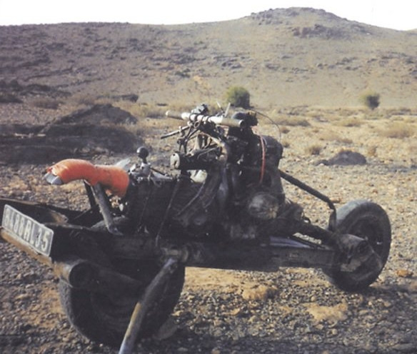 Picture 3 of Manufacturing motorcycles from broken cars to escape the African desert