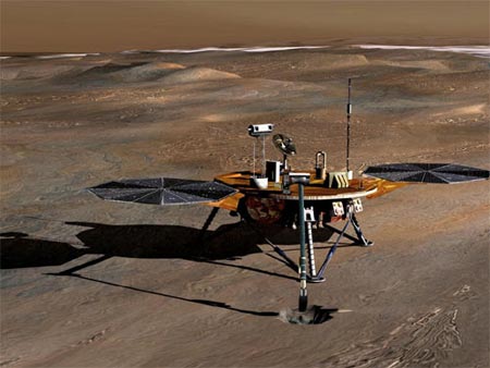 Picture 1 of 'Mars may exist in saltwater lakes'.
