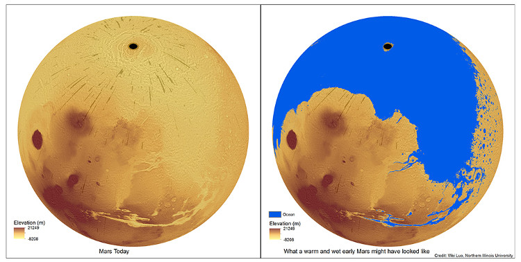 Picture 2 of Mars used to be 'green planet' like Earth