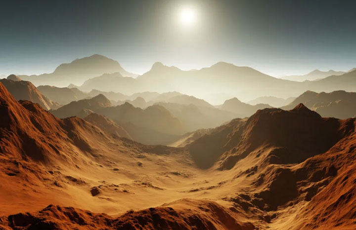 Picture 1 of Mars was once warm and rainy