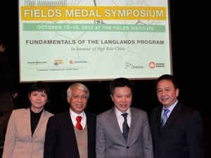 Picture 1 of Math Institute in Canada honored Professor Ngo Bao Chau