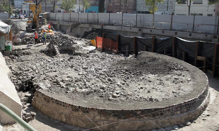 Picture 1 of Mexico unearthed the temple of wind gods under the supermarket nail