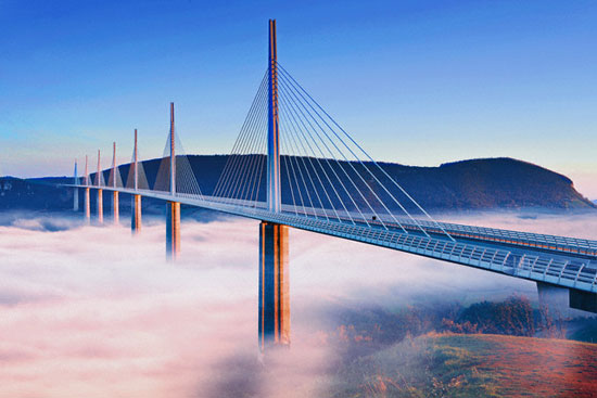 Picture 3 of Millau Bridge, great works of technology and art