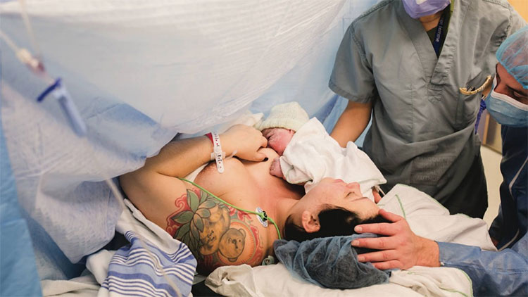Picture 1 of More and more people choose to have a caesarean section and this is causing a strange 'evolutionary' effect.