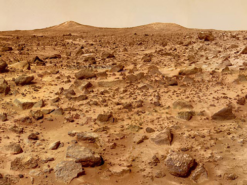 Picture 1 of Mud flowing on Mars is not like Earth?