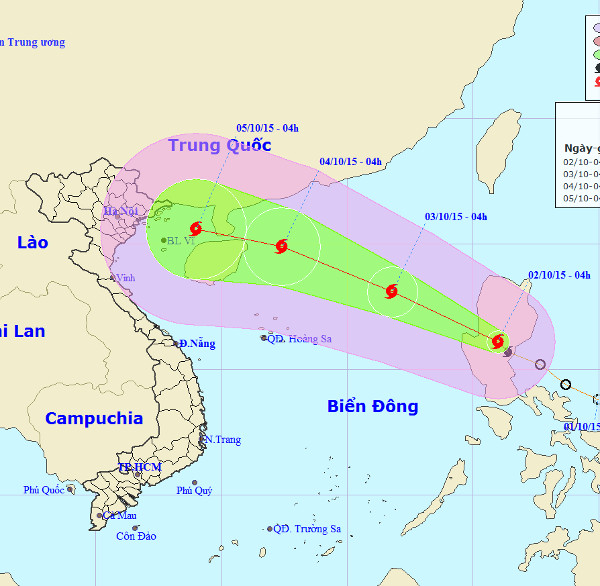 Picture 1 of Mujigae stormed near the East Sea