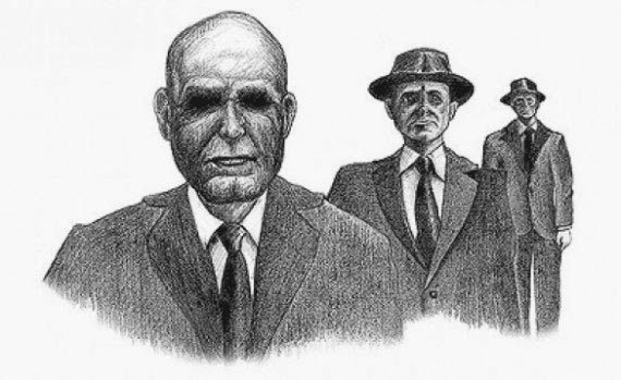 Mysterious people dressed in black protect the aliens images 3