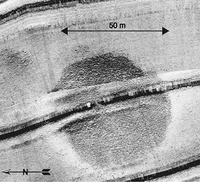 Picture 1 of Mysterious stone structure 70 meters in diameter under Israeli sea