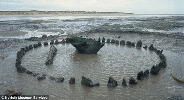 Picture 1 of Mysterious wooden rings on the coast
