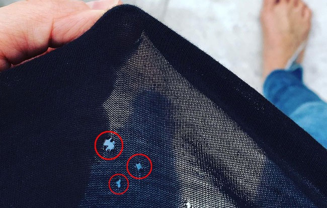 Picture 1 of Mysteriously annoying holes on T-shirts - why do you wear them for a few times?