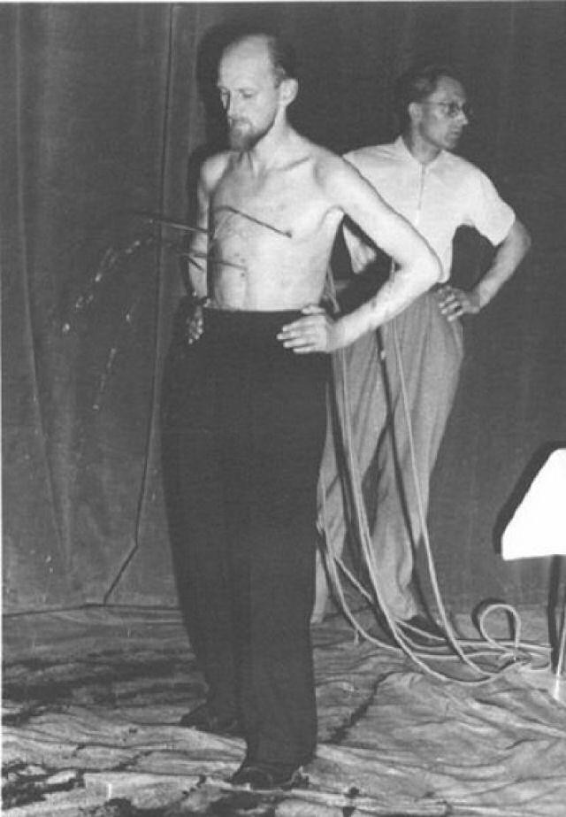 Picture 5 of Mysteriously the man who had cum pierced through his chest 500 times without dying