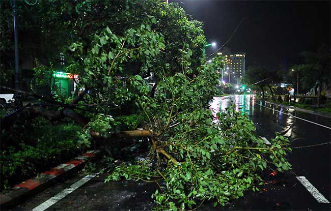 Picture 1 of Nakri storm caused heavy rain, many places lost power