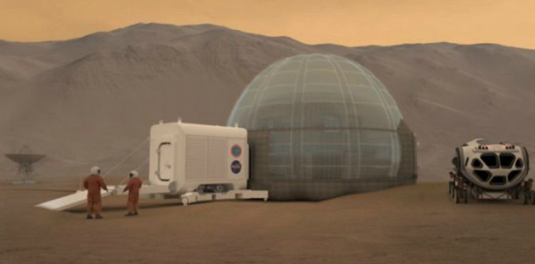 Picture 1 of NASA announced a model for astronauts on Mars