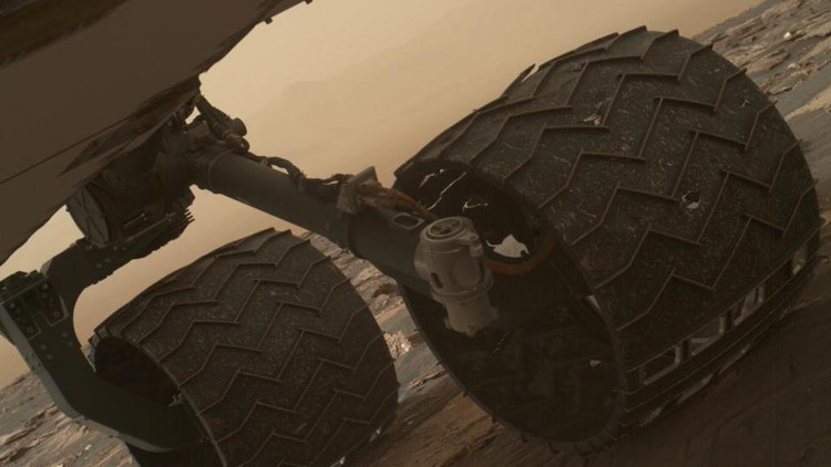 Picture 1 of NASA exploration robots are torn by Mars