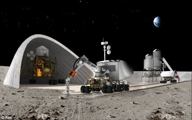 Picture 1 of NASA invests in technology to build houses on the moon