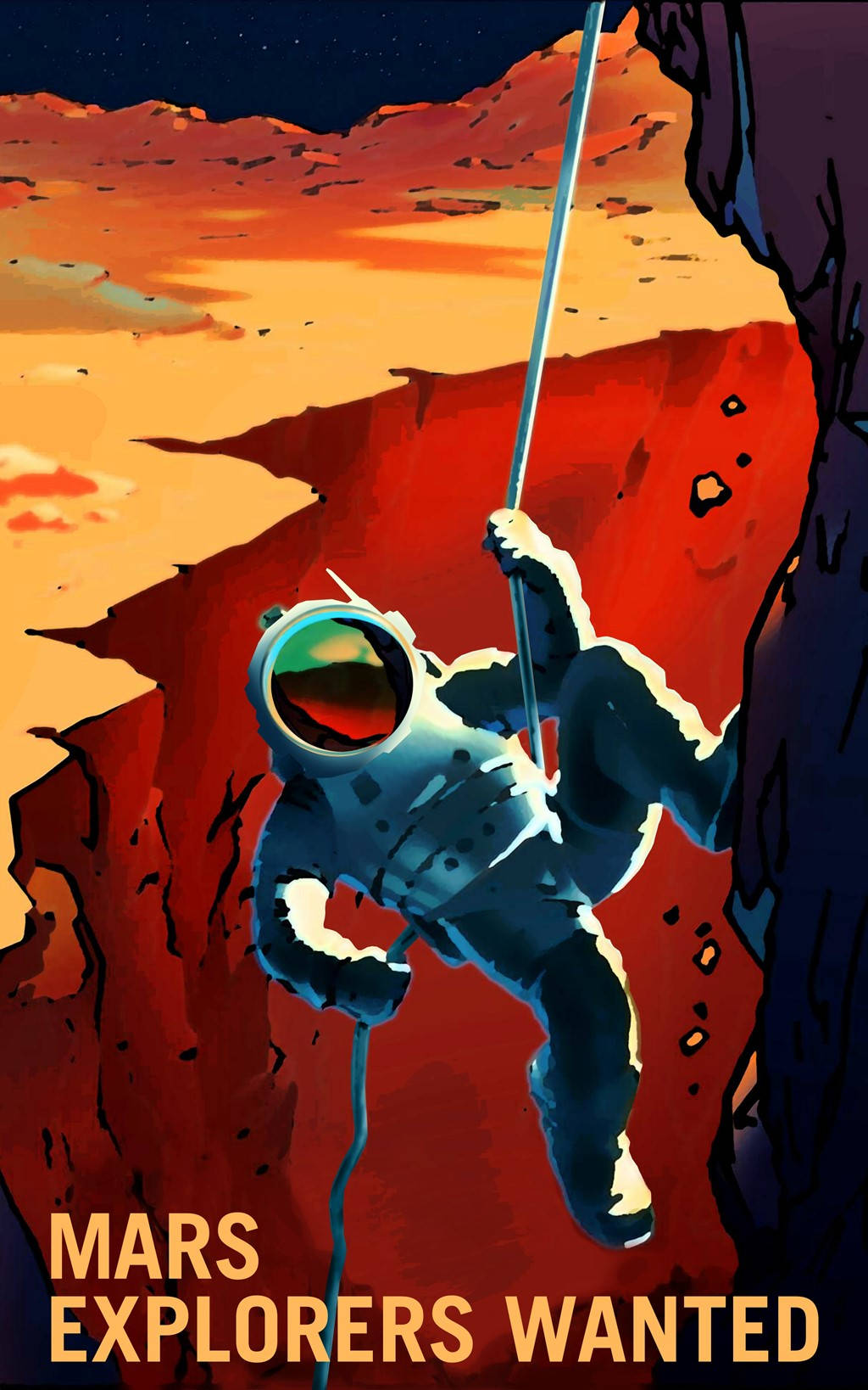 Picture 7 of NASA launched posters to recruit employees on Mars