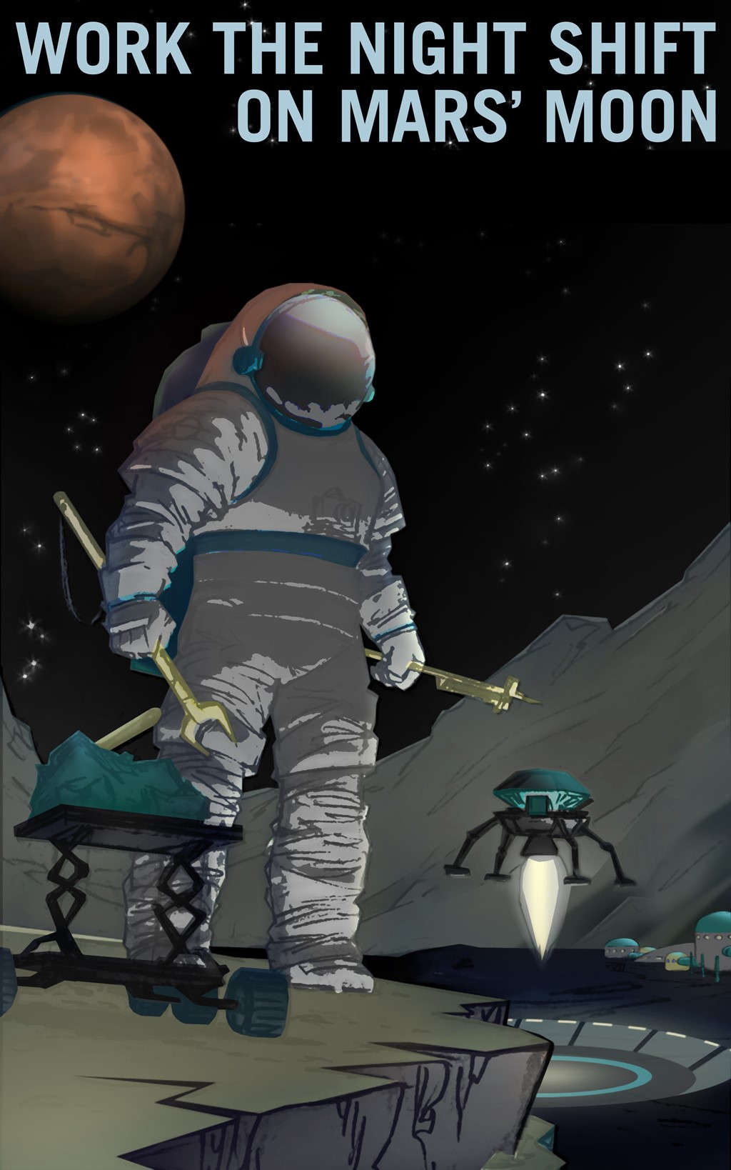 Picture 8 of NASA launched posters to recruit employees on Mars