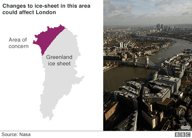 Picture 1 of NASA points of cities will be submerged in the future