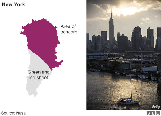 Picture 3 of NASA points of cities will be submerged in the future