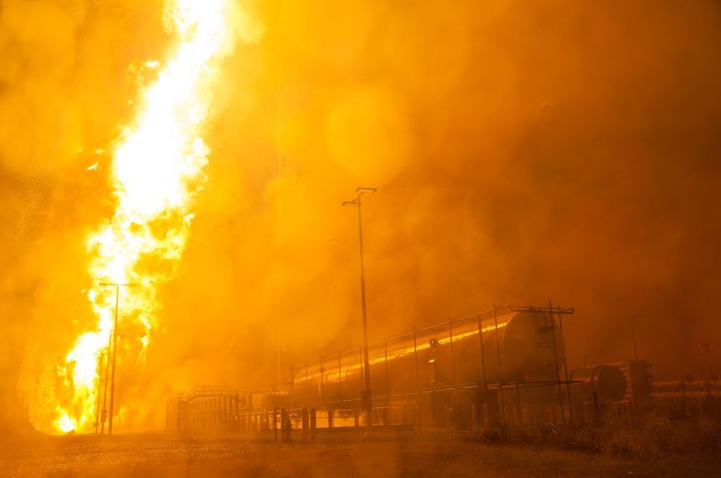 Picture 16 of NASA released an image that recorded the Antares missile explosion last year