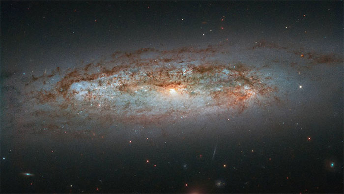 Picture 1 of NASA released photos of distant 'glowing' galaxies