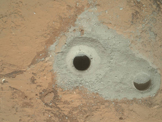 Picture 1 of NASA ships find gray stones on the surface of Mars