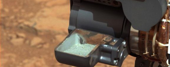 Picture 2 of NASA ships find gray stones on the surface of Mars