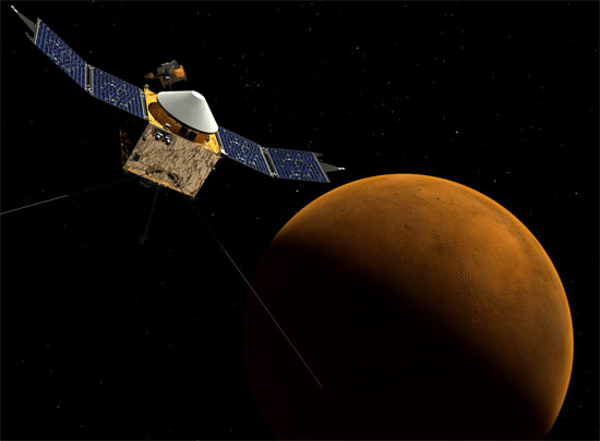 Picture 1 of NASA studied the mysterious Martian atmosphere