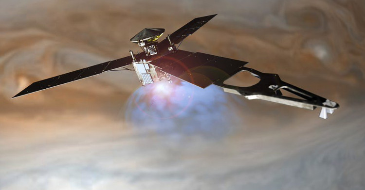 Picture 1 of NASA's billion-dollar probe began to fall freely into Jupiter