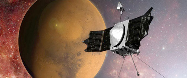 Picture 1 of NASA's Maven spacecraft approached Mars
