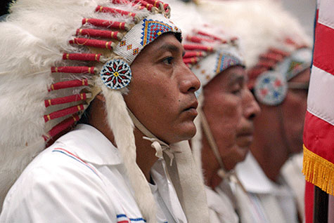 Picture 1 of Native Americans pulled together to test DNA