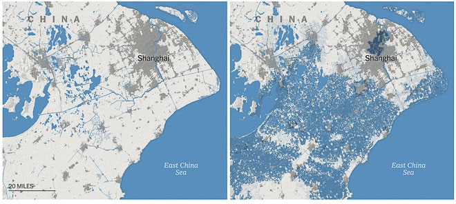 Picture 3 of Nature: In 2050, almost the whole South is submerged under the tide