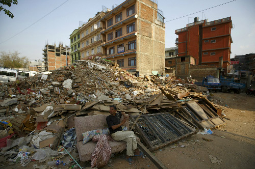 Picture 1 of Nepal still shook because of aftershocks, after a month of earthquakes