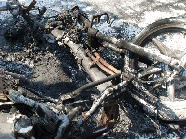 Picture 1 of New announcement about the cause of vehicle fire