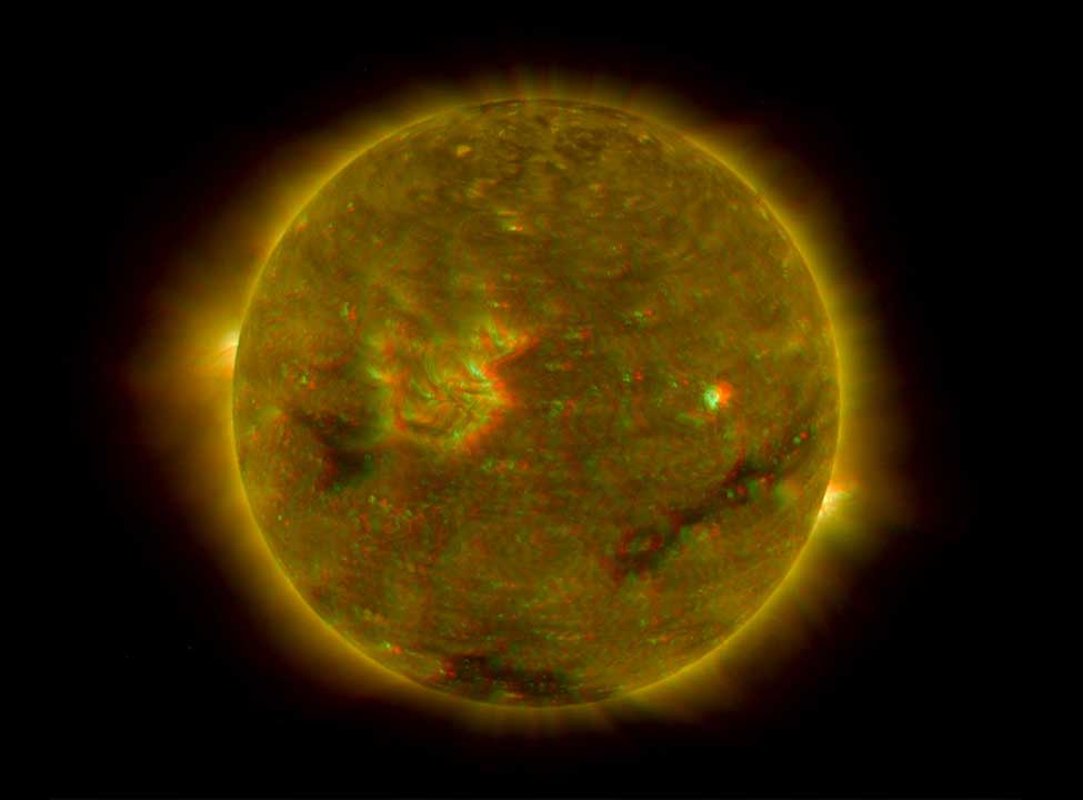 Picture 1 of New forecast on the solar cycle: fewer black spots, but not necessarily less active