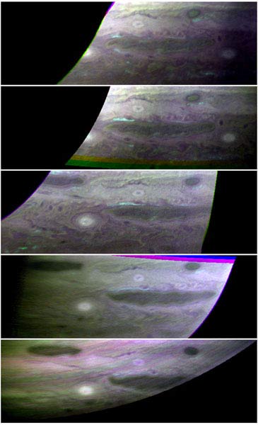 Picture 5 of New Horizons observes lightning on the surface of Jupiter
