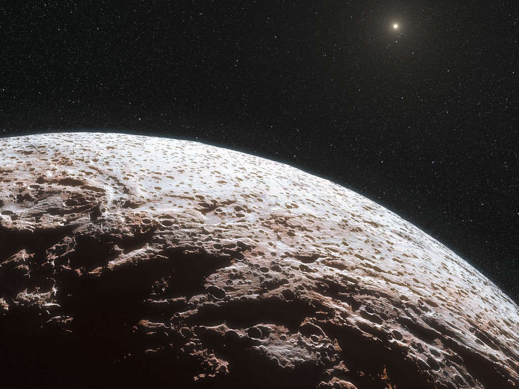 Picture 1 of New set of photos about the dwarf planet Makemake