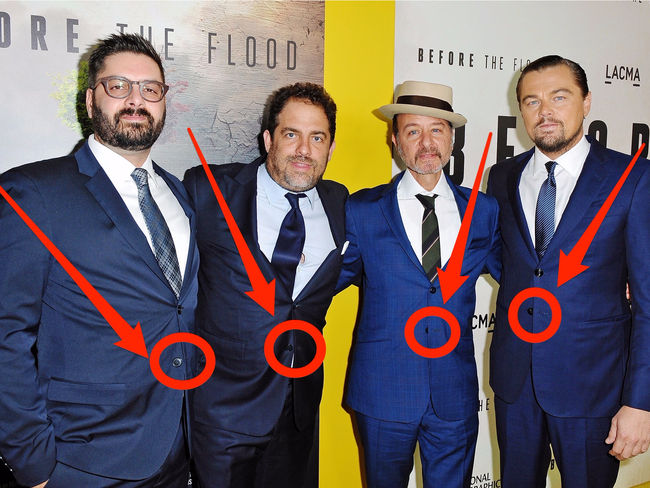 Picture 1 of No one wore a suit and put on the last button and this was the reason for that