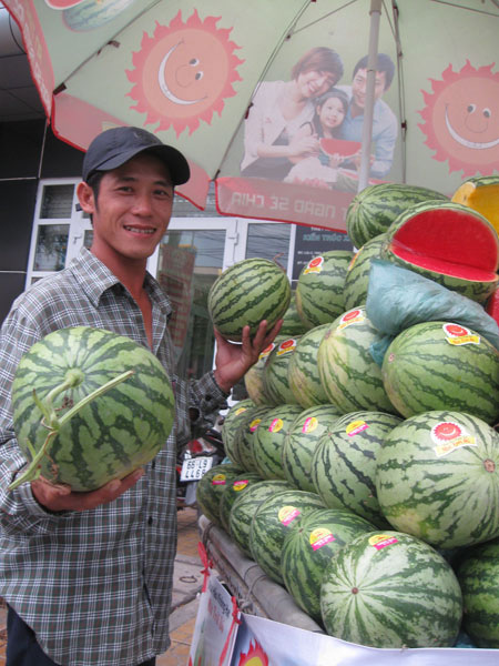 Picture 1 of Not discovered 'explosive watermelon' in Vietnam