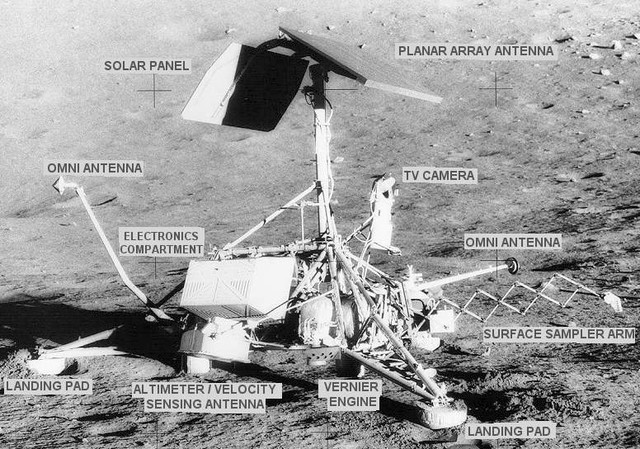 Picture 2 of November 17, 1967 - The first object takes off from a place outside of Earth