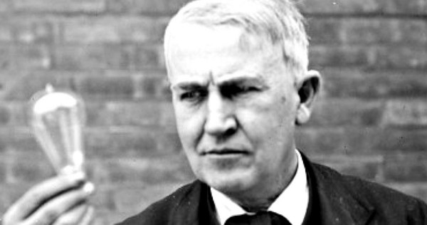 Picture 1 of November 29, 1877 - Thomas Edison released his first invention - a hand-held gramophone